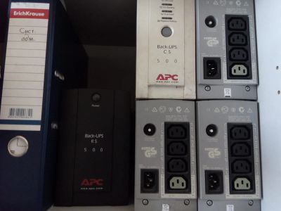 Лот: 9321604. Фото: 1. ИБП APC Back UPS RS500 5 штук. ИБП, аккумуляторы для ИБП