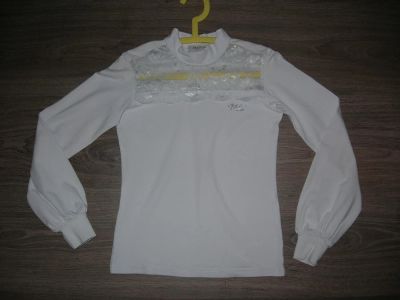 Лот: 6649645. Фото: 1. Блузка белая для школы р122-134. Рубашки, блузки, водолазки
