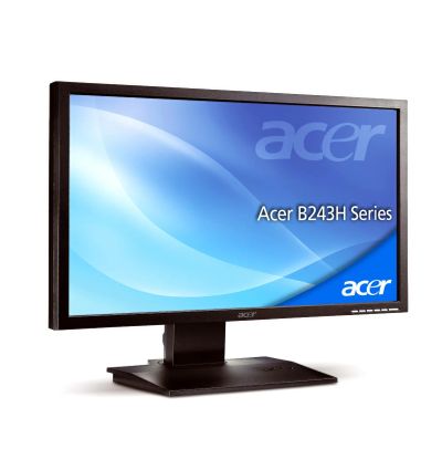 Лот: 24556548. Фото: 1. 24 дюйма Acer B243W FullHD, 1920x1080. ЖК-мониторы