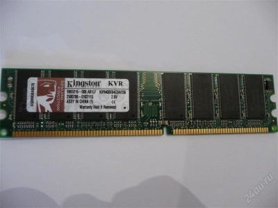 Лот: 2082092. Фото: 1. Память Kingston 256Mb, DDR-400. Оперативная память