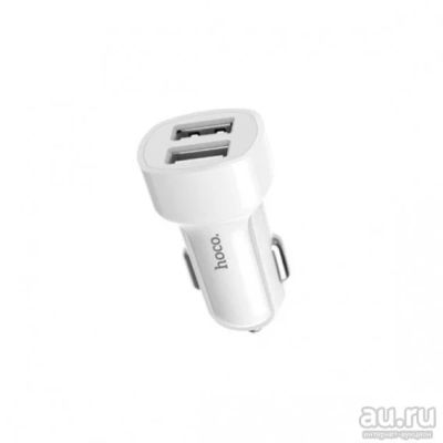 Лот: 17896604. Фото: 1. Авто-адаптер 12V->2*USB 2.4A Hoco... Другое (оснащение, оборудование, аксессуары)