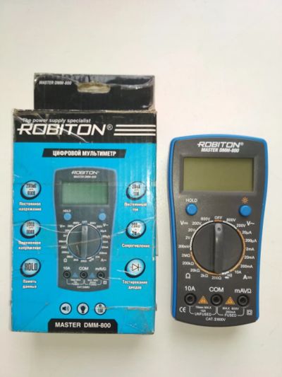 Лот: 19991894. Фото: 1. Мультиметр Robiton Master DMM-800... Радиолюбительский инструмент