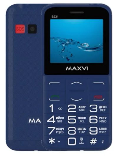 Лот: 20310426. Фото: 1. Мобильный телефон Maxvi B231 Blue... Смартфоны