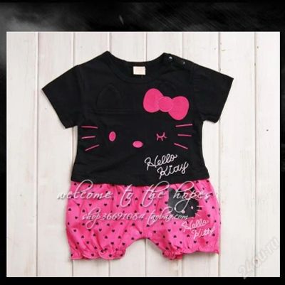 Лот: 2852451. Фото: 1. Боди-песочник-комбез Hello Kitty... Костюмы, пиджаки, комбинезоны