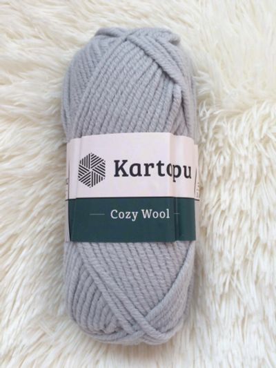 Лот: 12046193. Фото: 1. Пряжа Kartopu Cozy wool, 25% шерсть... Ткани, нитки, пряжа