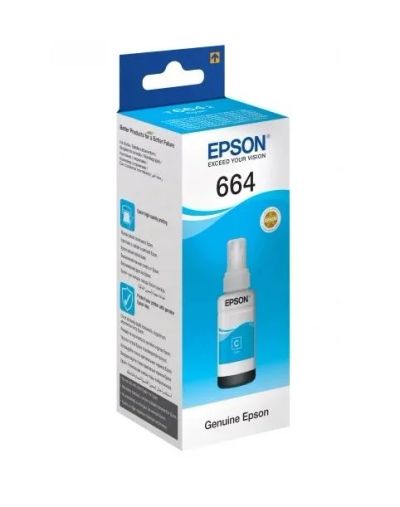 Лот: 18856256. Фото: 1. Чернила Epson T6642 cyan для L100... Картриджи, расходные материалы