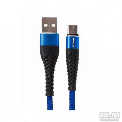 Лот: 17595630. Фото: 1. Кабель USB- Type-C APPACS AP03193a... Дата-кабели, переходники