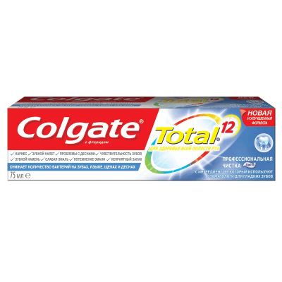 Лот: 23730588. Фото: 1. Зубная паста Colgate Тотал 12... Лекарства