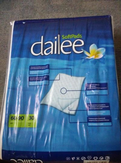 Лот: 7896814. Фото: 1. Пеленки впитывающие Dailee(60x90... Реабилитация, уход за больными