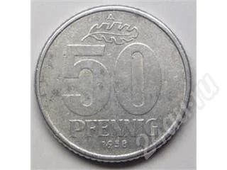 Лот: 201135. Фото: 1. Восточная Германия. ГДР. 50 пфенниг... Европа