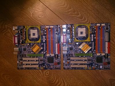 Лот: 4184701. Фото: 1. Две материнские платы Gigabyte. Материнские платы