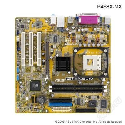 Лот: 831218. Фото: 1. Материнская плата ASUS P4S8X-MX... Материнские платы