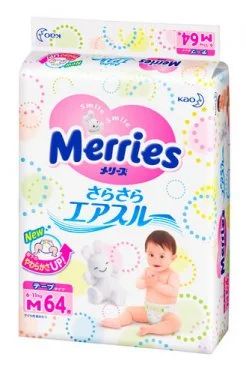 Лот: 6352660. Фото: 1. Подгузники Merries M 6-11 кг... Детская гигиена