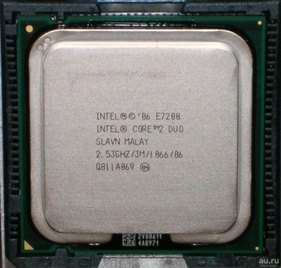 Лот: 14700534. Фото: 1. процессор Intel Core 2 Duo E 7200... Процессоры
