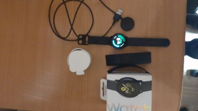 Лот: 14727970. Фото: 1. Samsung Galaxy Watch Active Black. Смарт-часы, фитнес-браслеты, аксессуары