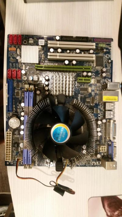 Лот: 10320199. Фото: 1. ASRock A780LM + Athlon x2 240... Комплекты запчастей