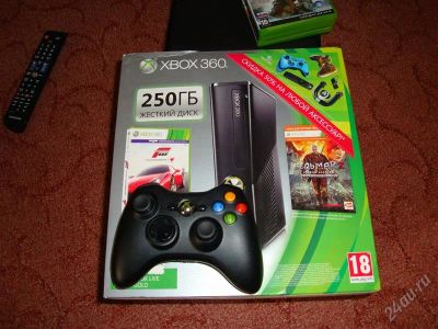 Лот: 2337057. Фото: 1. xbox360 slim 250gb в идеальном... Игровые приставки, консоли