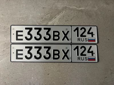 Лот: 25203075. Фото: 1. Продам гос.номер Е 333 ВХ 124. Госномера