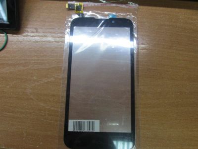 Лот: 10571293. Фото: 1. Тачскрин Fly IQ4502 Черный. Дисплеи, дисплейные модули, тачскрины