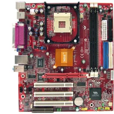 Лот: 1725936. Фото: 1. MSI P4MAM-L. Материнские платы
