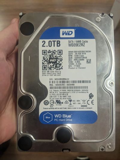 Лот: 19537836. Фото: 1. Жёсткий диск WD20EZRZ. Жёсткие диски (HDD)