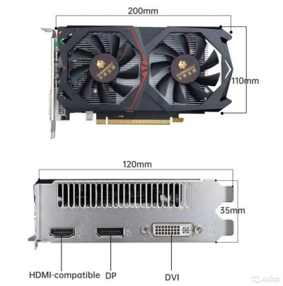 Лот: 19467646. Фото: 1. Huananzhi R9 370 4 gb. Видеокарты