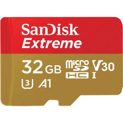 Лот: 21638244. Фото: 1. Карта памяти SanDisk 32GB Extreme... Карты памяти