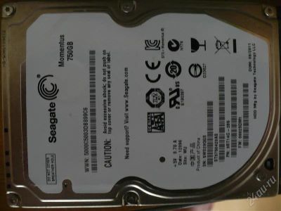 Лот: 2238203. Фото: 1. ноутбучный hdd seagate 750gb нерабочий. Жёсткие диски (HDD)