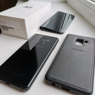 Лот: 16484593. Фото: 1. Samsung A8 (2019) Полный комплект. Смартфоны