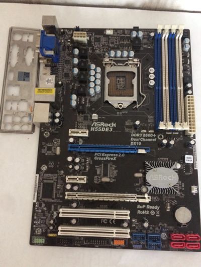 Лот: 14328168. Фото: 1. Материнская плата asrock h55de3. Материнские платы