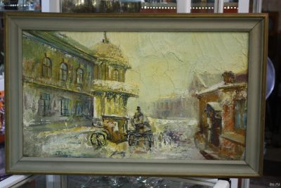 Лот: 13761760. Фото: 1. Картина " Театральный переулок... Картины, гравюры