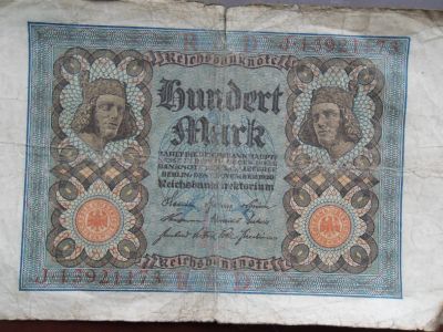 Лот: 16924192. Фото: 1. 100 марок 1920. Германия. Германия и Австрия