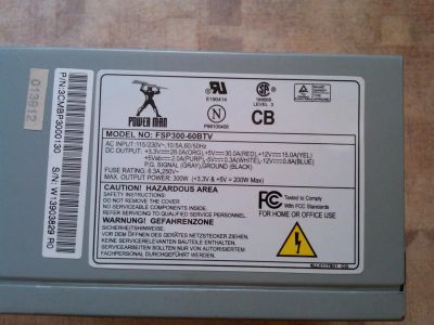 Лот: 8655628. Фото: 1. Power man FSP300-60BTV. Корпуса, блоки питания