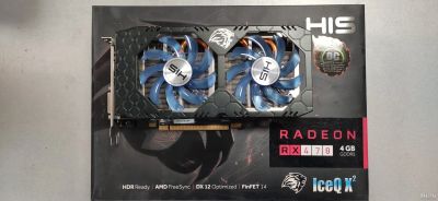 Лот: 17102357. Фото: 1. Видеокарта Radeon RX 470 (HIS... Видеокарты