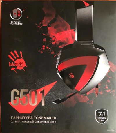 Лот: 16774676. Фото: 1. Гарнитура игровая Bloody G501. Наушники, гарнитуры