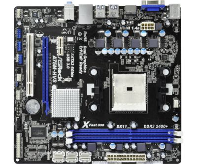 Лот: 9193885. Фото: 1. ASRock A75M-HVS неисправно или... Материнские платы