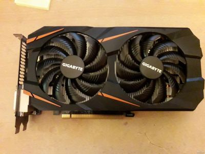 Лот: 17313592. Фото: 1. Видеокарта gigabite gtx 1060 6... Видеокарты