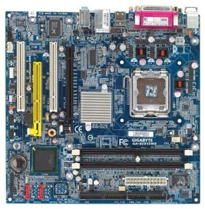Лот: 1857388. Фото: 1. Материнская плата GIGABYTE GA-8I915ME-G... Материнские платы