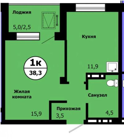 Лот: 25117946. Фото: 1. Продажа Квартира Красноярск, Лесников... Квартиры, студии