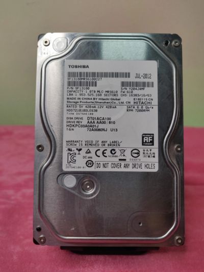 Лот: 23349055. Фото: 1. HDD 1000Gb/Toshiba/SATA3/3,5... Жёсткие диски (HDD)