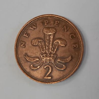 Лот: 21249778. Фото: 1. Монета Великобритания 2 новых... Великобритания и острова