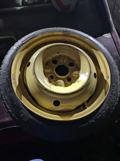 Лот: 20940646. Фото: 1. Запаска, банан R14, 4x100. Шины на дисках