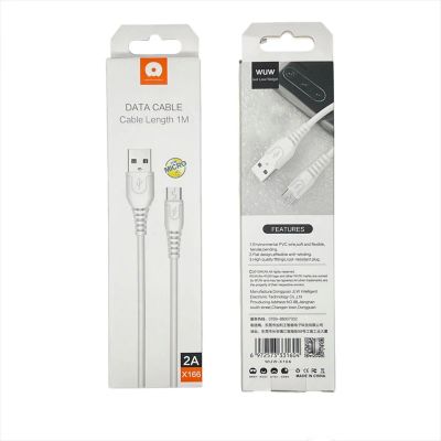 Лот: 22145582. Фото: 1. Кабель WUW X166 USB->microUSB... Дата-кабели, переходники
