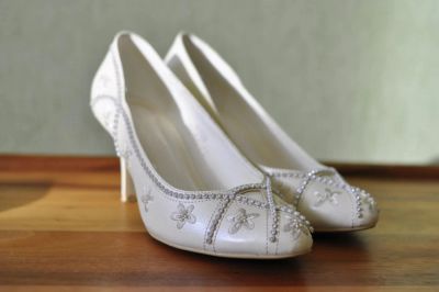 Лот: 4687222. Фото: 1. Туфли свадебные, цвет шомпань... Туфли для невесты