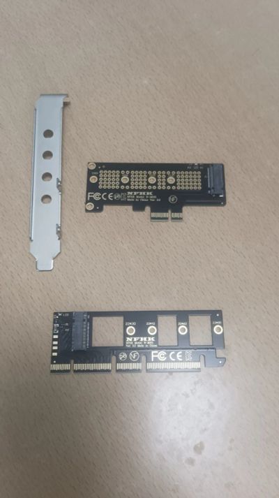 Лот: 23330901. Фото: 1. Адаптер PCIe x4 на NVME M.2 с... Шлейфы, кабели, переходники