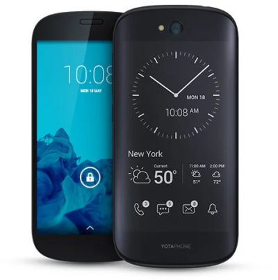 Лот: 8188982. Фото: 1. YotaPhone 2 черный, модель YD206... Смартфоны