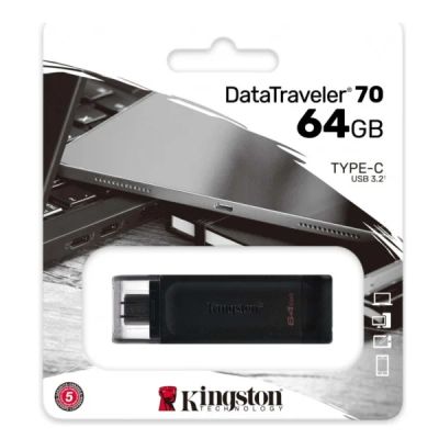 Лот: 21516830. Фото: 1. USB 64Gb Kingston Type-C 64GB... USB-флеш карты