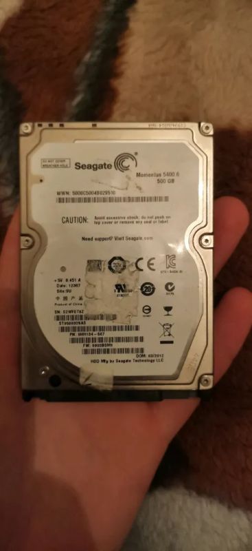 Лот: 21443218. Фото: 1. Жесткий диск 500 гб. Жёсткие диски (HDD)