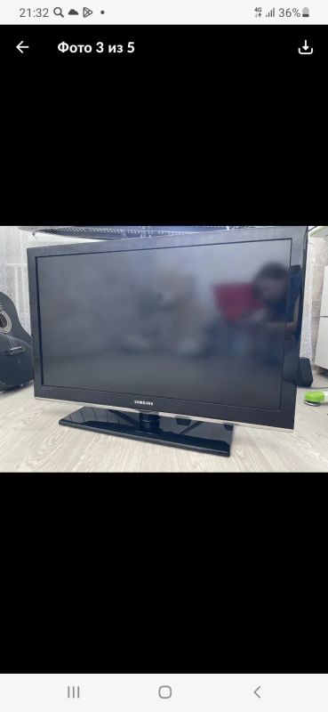 Лот: 21690695. Фото: 1. Неисправный ЖК телевизор 37" Samsung. Телевизоры