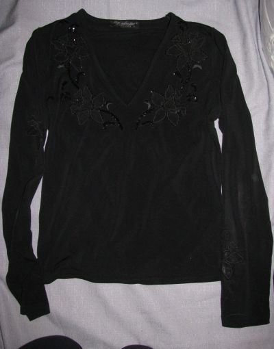 Лот: 12199170. Фото: 1. блузка черная 44-46. Блузы, рубашки